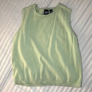 Gap green vest / cute for like a thrifty vintage look